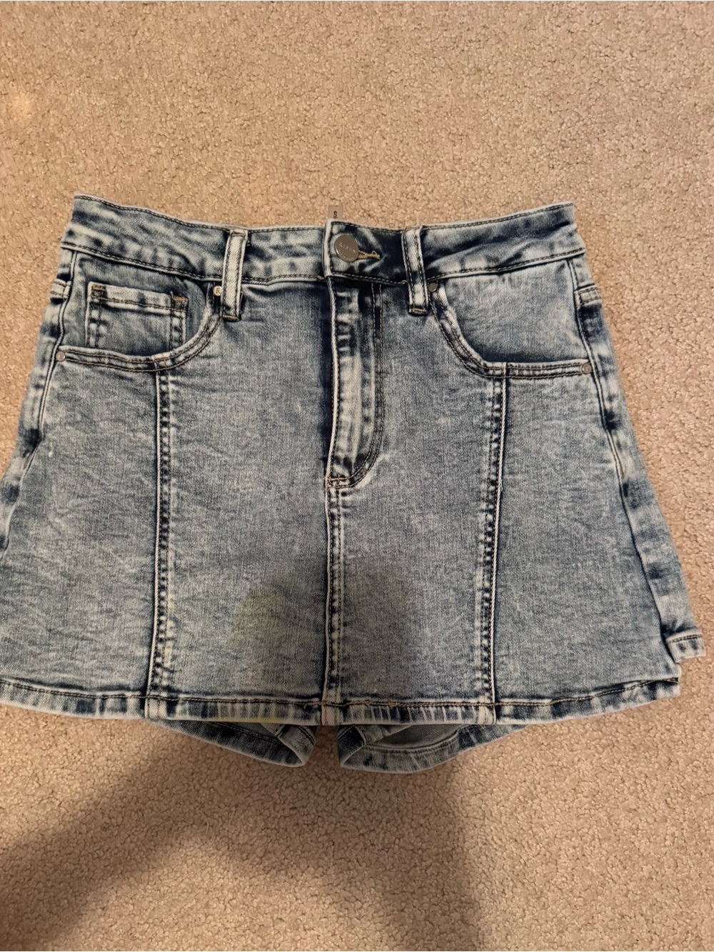 Risen Jeans Denim Skirt
